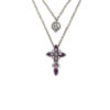 The Cross Amethyst in Palladium